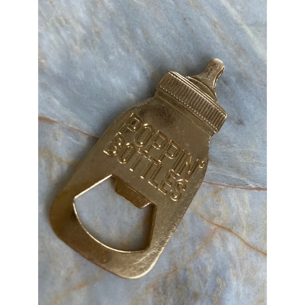 Gold Baby Bottle Opener‎ Poppin Bottles Novelty Metal Bar Tool Accessory